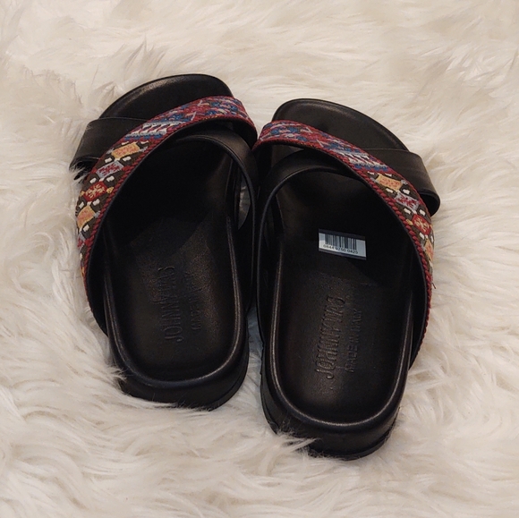 Johnny Was Beatriz Leather Embroidered Sandal - Picture 3 of 6